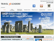 Tablet Screenshot of indytravelleaders.com